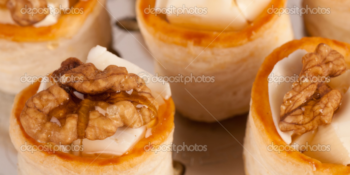 Aperitivo de folhado doce