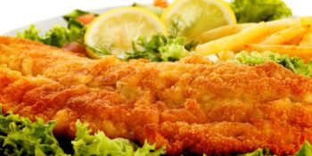 Filé de peixe à milanesa