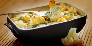 Couve-flor com queijo brie