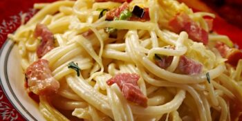 Espaguete com bacon