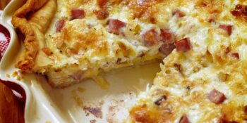 Quiche de queijo gruyère