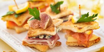 Aperitivo de presunto de parma e figo