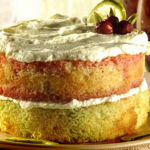 Bolo bicolor com creme de limão tudo gostoso