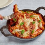 Rigatoni recheado com ricota