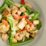 salada de camarão tudo gostoso