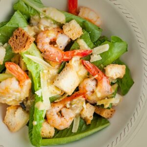 salada de camarão tudo gostoso