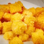 Dadinho de polenta frita tudo gostoso