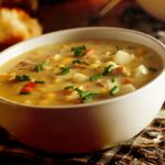 Sopa de batata com milho tudo gostoso