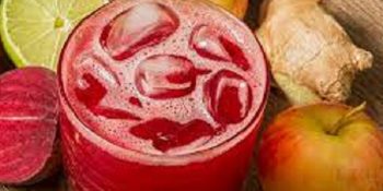 Suco de beterraba e maçã