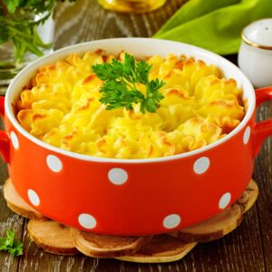 Escondidinho de batata baroa e carne tudo gostoso