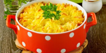 Escondidinho de batata baroa e carne