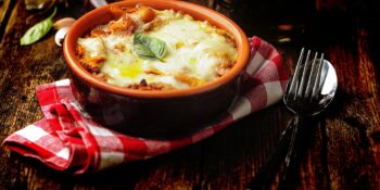 Lasanha de frango e palmito