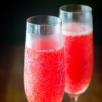 drink mimosa com morango