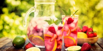 Limonada com morangos do Starbucks