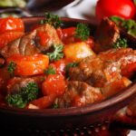 Receita de costelinha suína ensopada com legumes muito prática e fácil