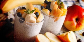 Iogurte com sementes de chia
