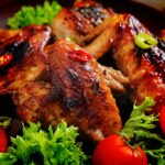 Asas de frango assadas no forno tudo gostoso simples