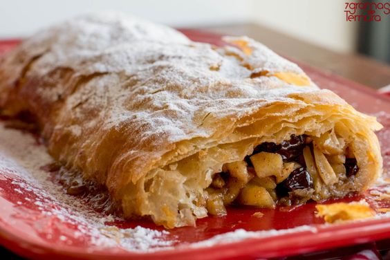 strudel de maçã com canela prático demais