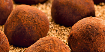 Trufas de chocolate meio amargo
