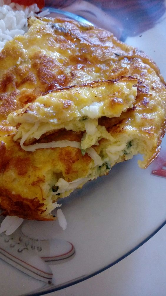 Omelete de queijo e bacon panelinha