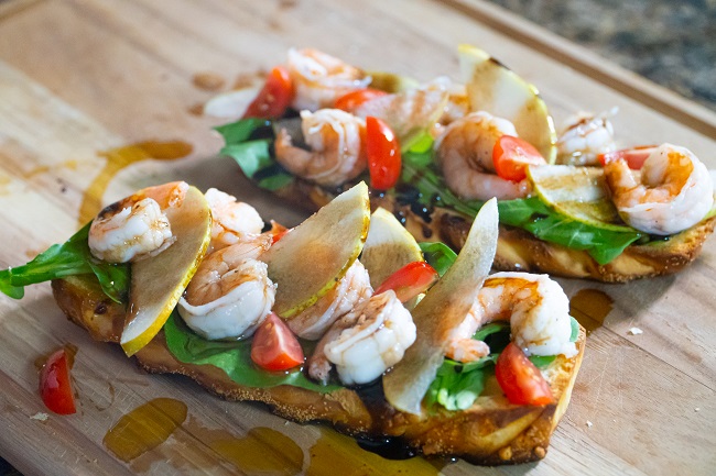 bruschetta de camarão fácil e simples @receitasdecamarão