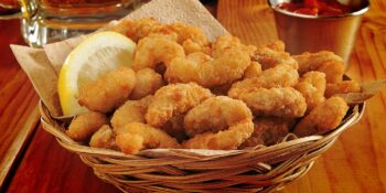 camarão empanado com queijo
