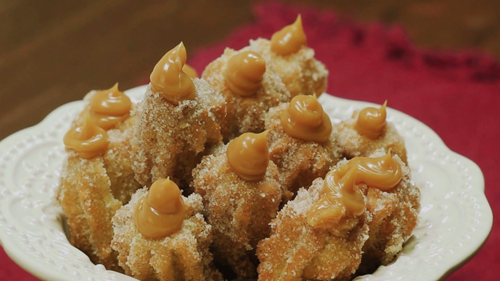Receita de mini churros com massa caseira perfeita tudo gostoso