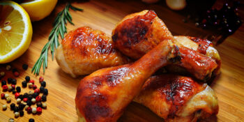 Frango assado com mel
