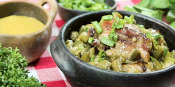 Frango com quiabo