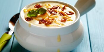 sopa de batata e bacon