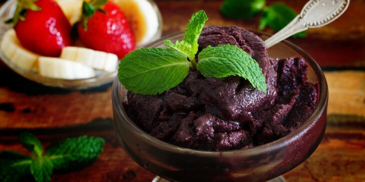 Açaí com menta tudo gostoso