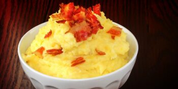 Purê de batatas com bacon