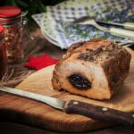 Lombo de porco recheado com ameixa tudo gostoso