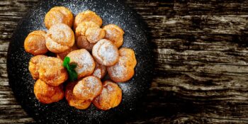 Mini bombas com açúcar