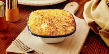 Purê de batata com queijo cottage