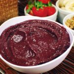Açaí com morango e mel tudo gostoso ana maria