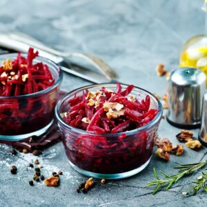 Salada de beterraba com nozes tudo gostoso