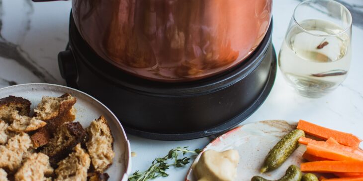 Receita de fondue de queijo prática de preguiçoso [como fazer detalhado]