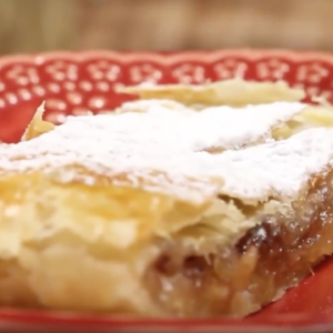 strudel de maçã com canela tudo gostoso