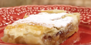 Strudel de maçã com canela