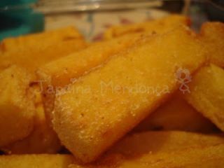 Polenta frita crocante tudo gostoso