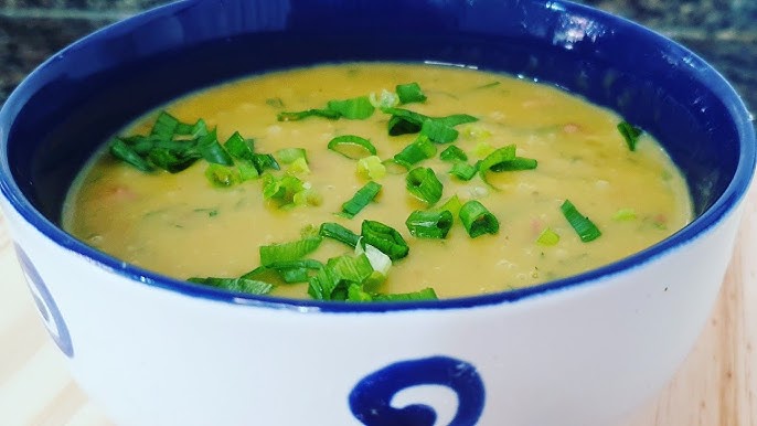 Sopa de ervilha e cenoura  simples vovó Palmirinha