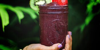 Açaí com kiwi e morango