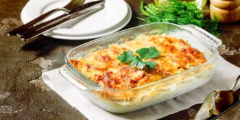 Gratinado de batata e maçã