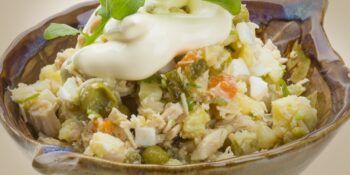 Salada de batata com atum