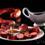 linguiça frita tudo gostoso