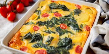 Torta salgada com espinafre