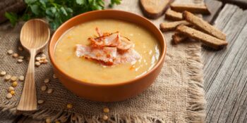 Sopa de ervilha e cenoura