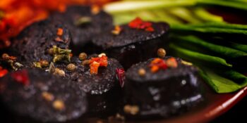 Morcela frita com pimenta