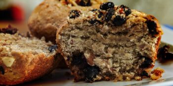 Muffin de nozes e passas
